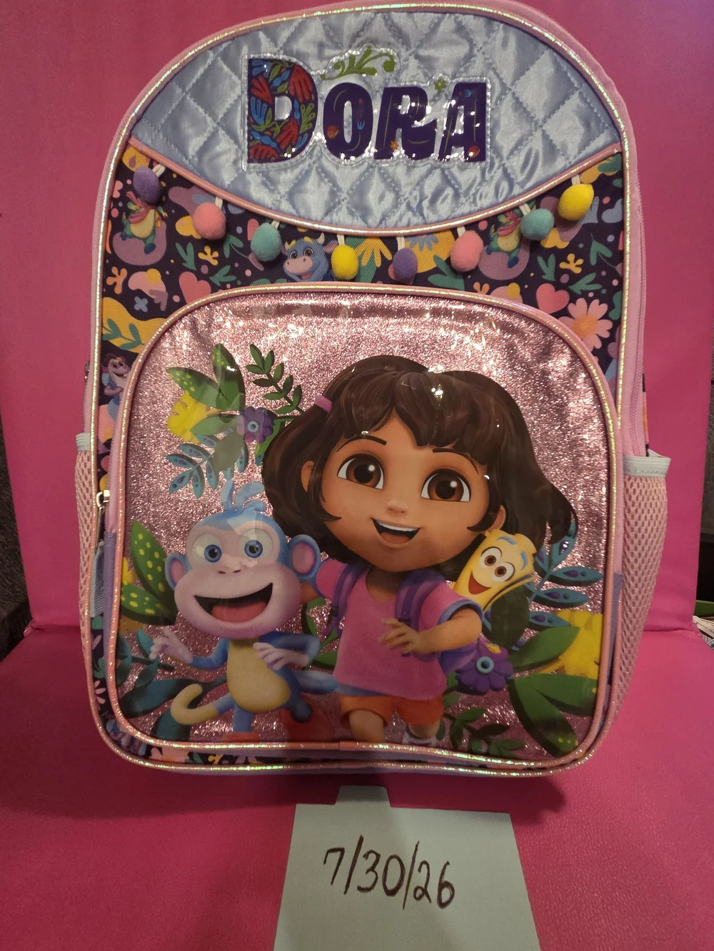 Kids Glitter Backpack - Pink